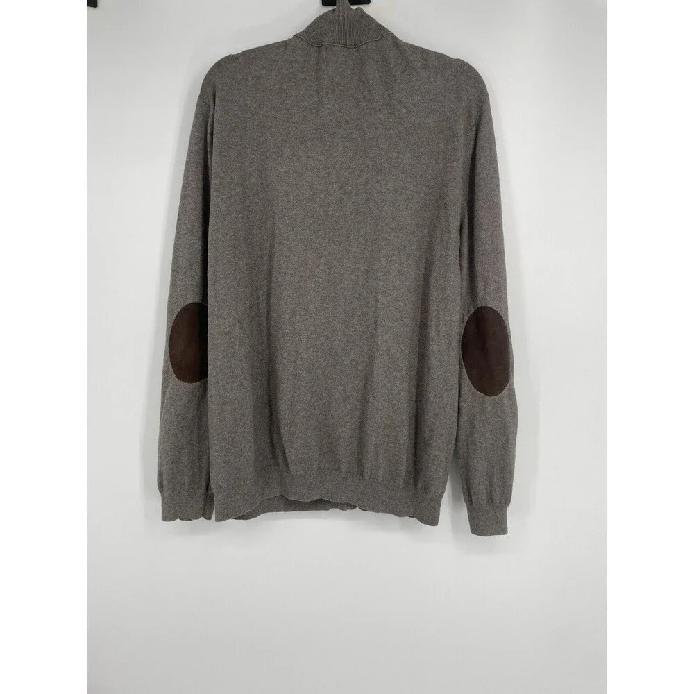 Banana Republic Men's Cotton Cashmere Pullover Quarterzip Size XL